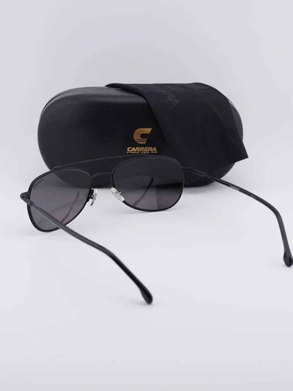 Carrera CA224/S 003 M9 Aviator Sunglasses - Black / Grey Polarized